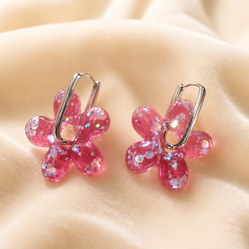 🌸 GLOW FLOWERS – Pink Sparkle ✨🩷
