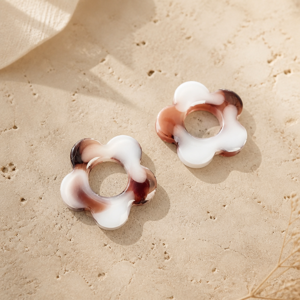 Pampilles Fleur – Blanc & Terracotta