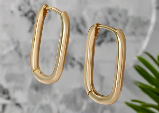 Boucles d’oreilles dorées inoxydable AD-1022