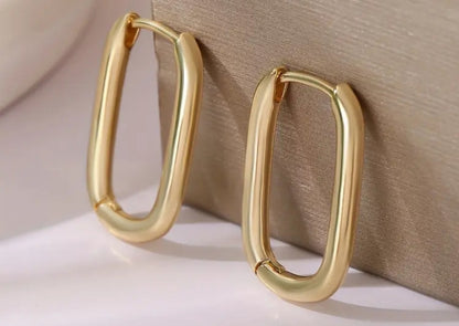 Boucles d’oreilles dorées inoxydable AD-1022