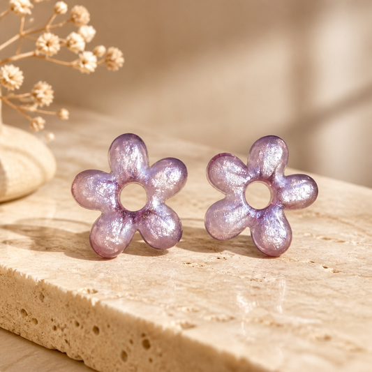 💜 GLOW FLOWER – Lilas nacré