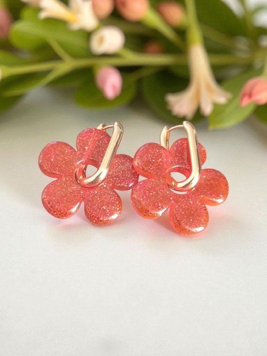 Boucles d’oreilles Fleur Pétillante –  Scintillante