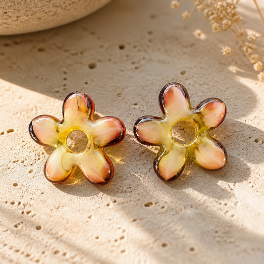 🌼 GLOW FLOWER – Tons ambrés & rosés