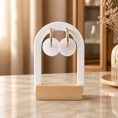 Boucles d'oreilles ÉCLAT BLANC