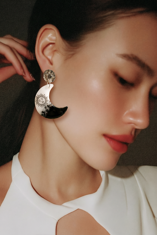 🌙☀️ Boucles d'oreilles Soleil & Lune – BiJOUX MELITI ☀️🌙