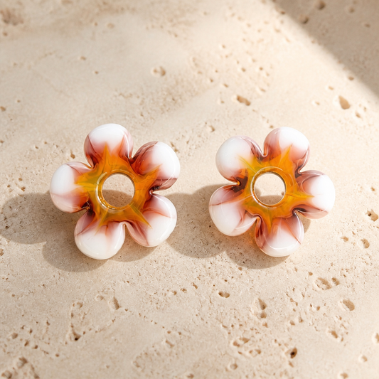 Boucles d'oreilles LED ZEPPELINE – Douceur Florale pièce unique