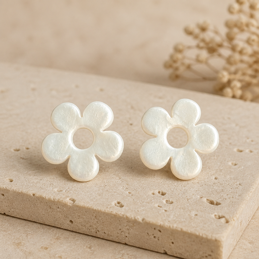 Boucles d'oreilles LED ZEPPELINE – Perle Nacrée