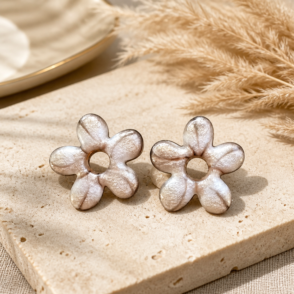 GLOW FLOWER – Nacré champagne
