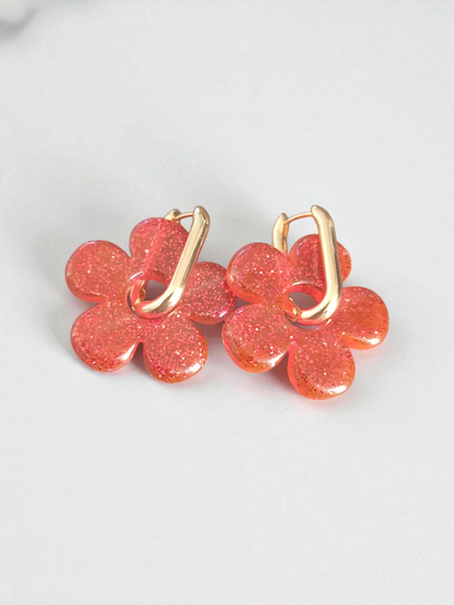 Boucles d’oreilles Fleur Pétillante –  Scintillante