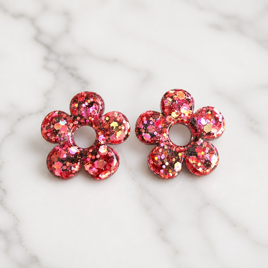 Boucles d'oreilles LED ZEPPELINE – Rubis Scintillant